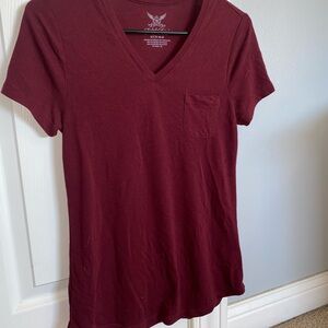 Faded Glory V-neck pocket tee